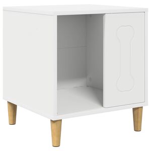 vidaXL Hundeh&uuml;tte Wei&szlig; 44 x 42 x 49 cm Holzwerkstoff