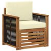 vidaXL Outdoor Mittelsofa Natur