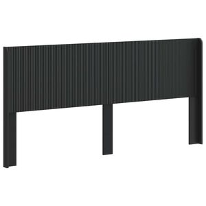 vidaXL Kopfteil Schwarz Holzwerkstoff