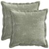vidaXL Kissenbezug 2 stk. HOUTEN Gr&uuml;n 30 x 30 cm Chenille-Stoff