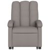vidaXL Massagesessel mit Aufstehhilfe Taupe Stoff
