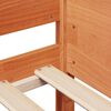 vidaXL Massivholzbett ohne Matratze Wachsbraun 90x190 cm Kiefernholz