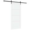 vidaXL Schiebet&uuml;r ORKDAL 93 x 211 cm Holzwerkstoff Wei&szlig; und Schwarz