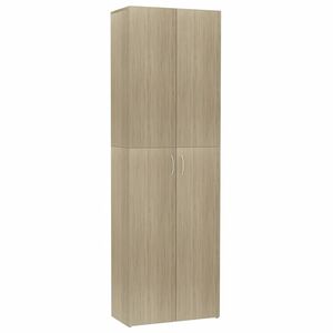vidaXL B&uuml;roschrank Sonoma-Eiche 60x32x190 cm Holzwerkstoff