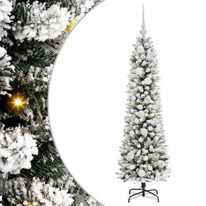 vidaXL K&uuml;nstlicher Weihnachtsbaum mit 150 LEDs mit St&auml;nder Wei&szlig; 120 cm