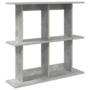 vidaXL Wandregal Wandhalterung Betongrau 100 x 20 x 75 cm
