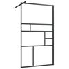 vidaXL Duschwand f&uuml;r Begehbare Dusche mit Klarem ESG Glas 90x195 cm