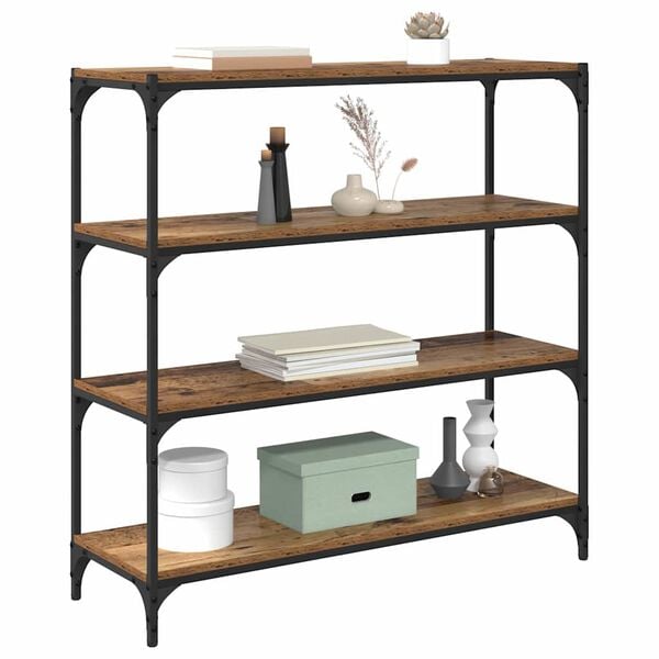 vidaXL B&uuml;cherregal Altholz 100 x 33 x 100 cm Holzwerkstoff