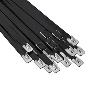 vidaXL Kabelbinder 25 stk. 7,9 x 800 mm Schwarz
