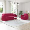 vidaXL Sofa 2 pcs Weinrot