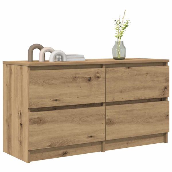 vidaXL TV-Schrank Artisan-Eiche 100x35x54 cm Holzwerkstoff