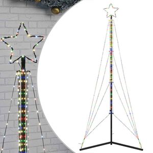 vidaXL LED Weihnachtsbaum 483 LEDs Mehrfarbig 240 cm