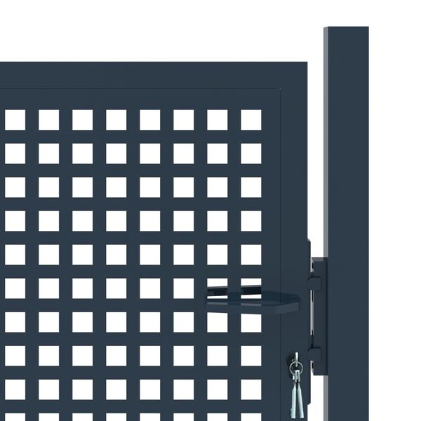 vidaXL Zauntor Anthrazit 102x175 cm Stahl