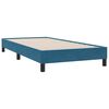 vidaXL Boxspringbett mit Matratze & LED Dunkelblau 90x210 cm Samt