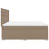 vidaXL Boxspringbett Matratze Cappuccino-Braun 200x200cm Kunstleder