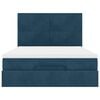vidaXL Ottoman-Bett mit Matratzen Dunkelblau 140x200 cm Samt