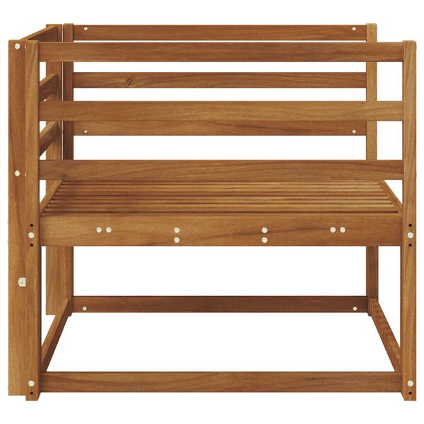 vidaXL Outdoor Mittelsofa Massivholz Akazie Natur