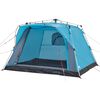 vidaXL Campingzelt 4 Personen Blau Quick Release