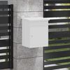 vidaXL Paketdrop-Box mit Speicher mit T&uuml;r Wei&szlig; 47,5 x 38 x 59 cm Stahl