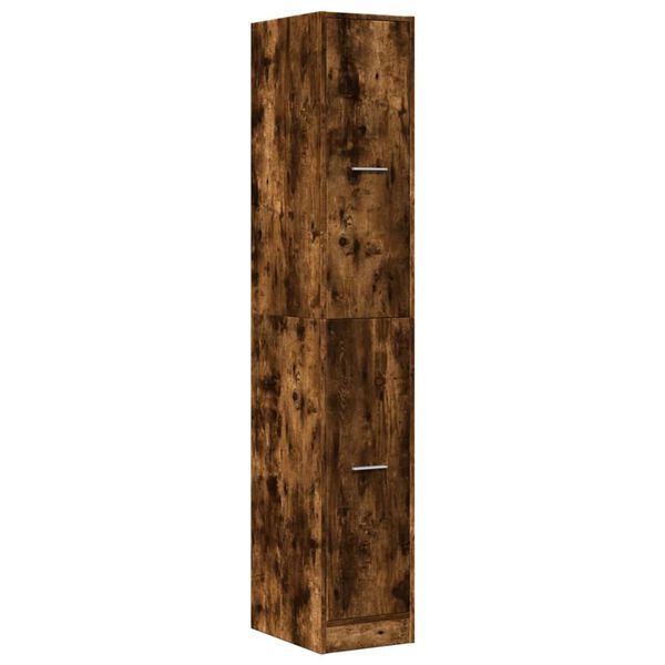 vidaXL Apothekerschrank R&auml;uchereiche 30x41x174,5 cm Holzwerkstoff