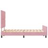 vidaXL Boxspringbett mit Kopfteil Rosa 120 x 190 cm Samt
