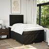 vidaXL Boxspringbett mit Matratze Schwarz 120x190 cm Stoff