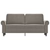 vidaXL 2-Sitzer-Sofa Hellgrau 140 cm Samt