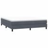 vidaXL Boxspringbett ohne Matratze Dunkelgrau 180x210 cm Samt