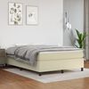 vidaXL Boxspringbettgestell Creme 140x200 cm Kunstleder