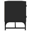 vidaXL TV-Schrank mit Glast&uuml;ren Schwarz 102x37x50 cm