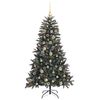 vidaXL K&uuml;nstlicher Weihnachtsbaum Gr&uuml;n 150 cm PVC, Plastik und Stahl