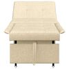 vidaXL Schlafsofa Creme 194 x 50 x 82 cm Sperrholz