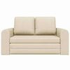 vidaXL Schlafsofa 60cm Creme Stoff
