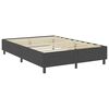 vidaXL Boxspring-Bettgestell Grau Stoff 180x200 cm