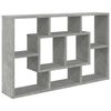 vidaXL Wandregal Betongrau 85x16x52,5 cm Holzwerkstoff