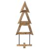 vidaXL Weihnachtsbaum mit St&auml;nder Braun 149,5 cm Massivholz Teak