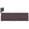 vidaXL Boxspringbett mit Matratze Dunkelbraun 120x190 cm Stoff