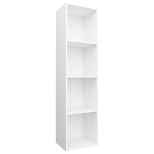 vidaXL B&uuml;cherregal/TV-Schrank Wei&szlig; 36&times;30&times;143 cm Holzwerkstoff
