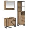 vidaXL Badezimmerm&ouml;bel-Set 3 Stk. Artisan-Eiche 35 x 37,5 x 166 cm