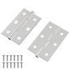 vidaXL Scharnier Uni 2 pcs Silber 58 x 35 x 1 mm Stahl