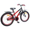 vidaXL Kinderfahrrad 18 Zoll f&uuml;r 5-7 Jahre alt Blau Schwarz