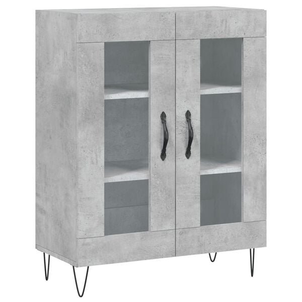vidaXL Sideboard Betongrau 69,5x34x90 cm Holzwerkstoff