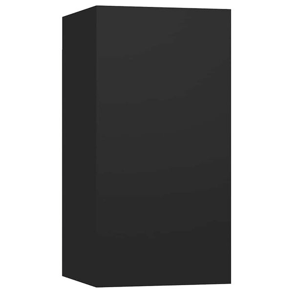 vidaXL TV-Schrank Schwarz 30,5x30x60 cm Holzwerkstoff