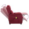 vidaXL Massagesessel mit Kissen Wein 93,5 x 67,5 x 101,5 cm Stoff