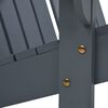 vidaXL Adirondack-Doppelstuhl Holz Grau