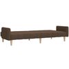 vidaXL Schlafsofa 2-Sitzer Braun Stoff