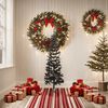 vidaXL Schlanker Weihnachtsbaum Schwarz 150 cm