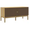vidaXL TV-Schrank FLORO Wachsbraun 114x43x55 cm Massivholz Kiefer