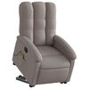vidaXL Massagesessel mit Aufstehhilfe Taupe Stoff