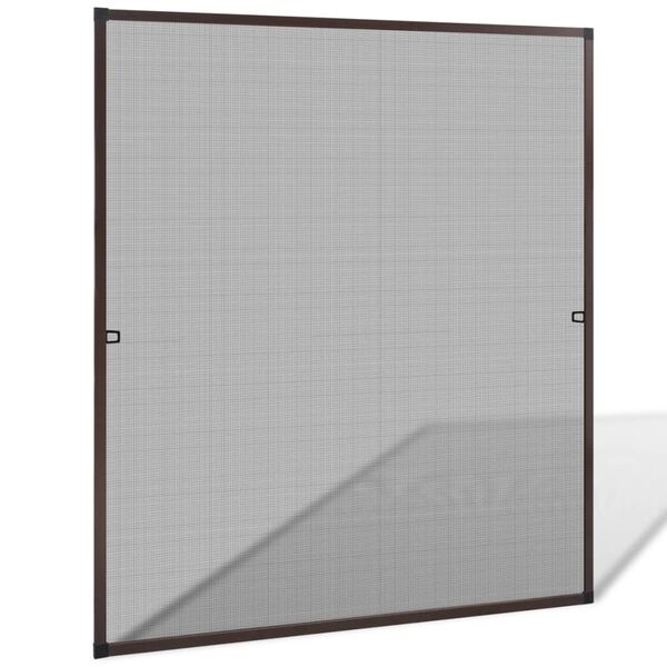 Insektengitter für Fenster 130 x 150 cm braun
